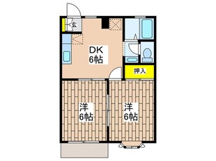 ブル－ムハイツⅡの物件間取画像